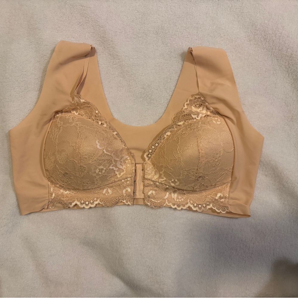 Women’s Elegant Lace Women's Bra - Tan